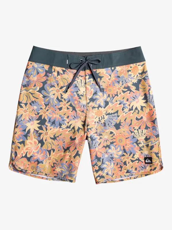 Quiksilver Surfsilk Scallop 19-Inch Men'S Boardshorts In Dark Slate 1