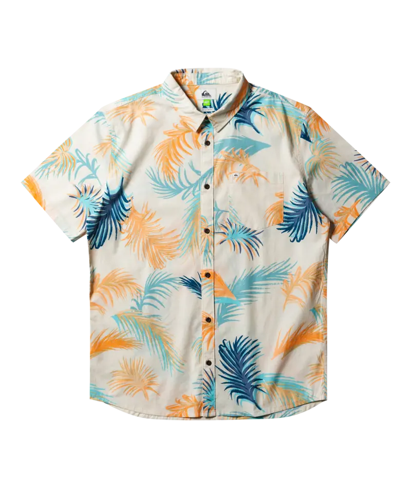 Quiksilver Tropical Glitch Short-Sleeve Shirt In Birch 1
