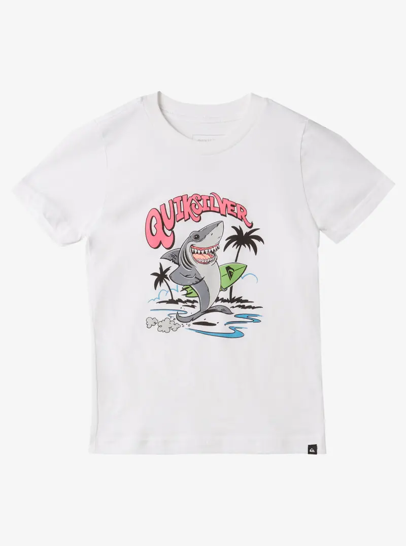 Quiksilver Washed-Out Boy Short-Sleeve Tee In Crisp White 1