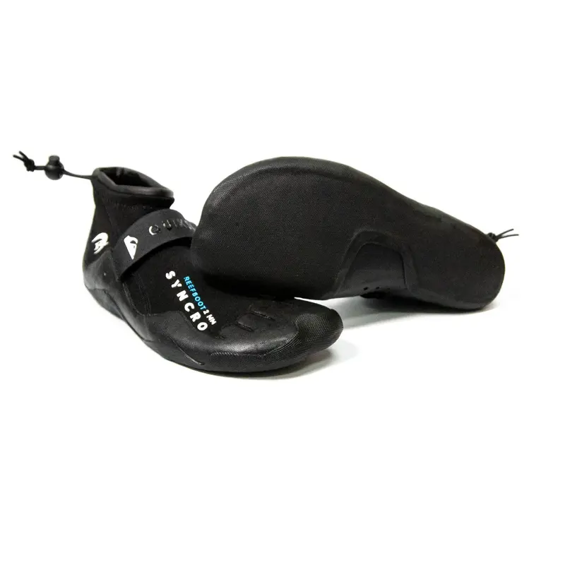 Quiksilver X Real Syncro Reef 2Mm Rt Booties – Black Reef-Safe Traction Sole 1