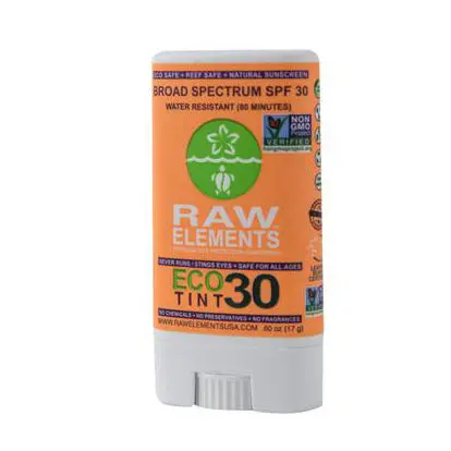 Raw Elements Eco Tint Sunscreen Stick – Spf 30+, Reef-Safe Formula 1