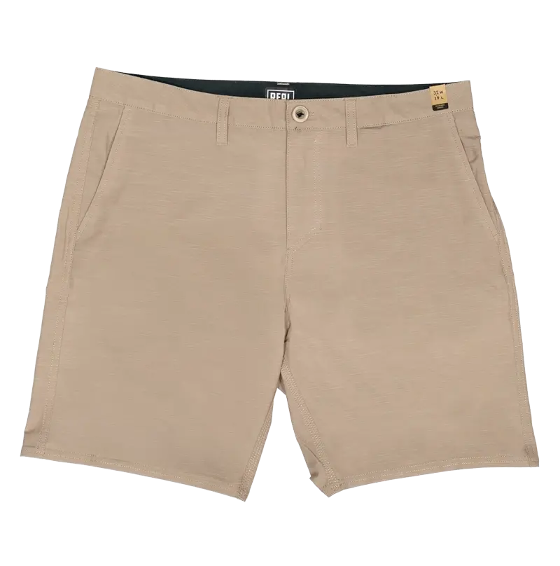Real Coastline Slub Hybrid Shorts – Khaki 1