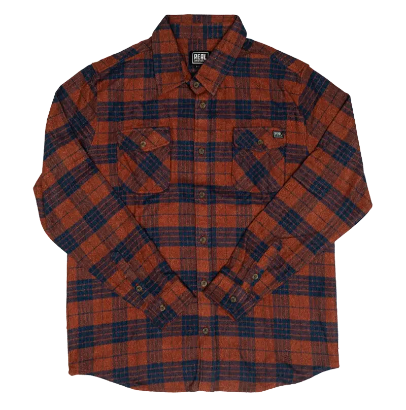 Real Costello Flannel Shirt – Navy 1