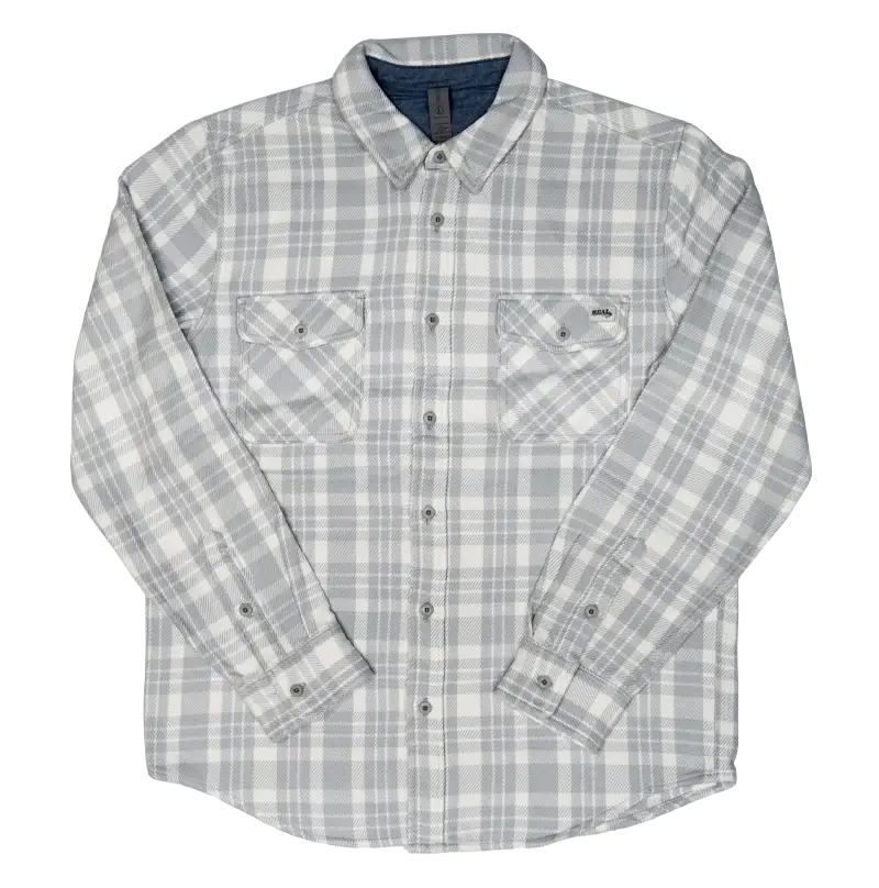 Real Fowler Plaid Shirt – Grey 1