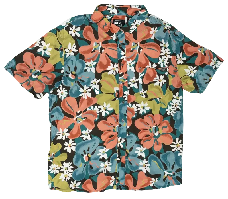 Real Jabanero Brown Short-Sleeve Woven Shirt 1