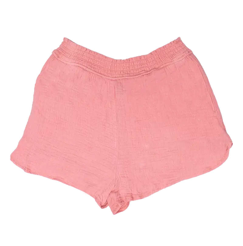 Real Mahina Shorts In Rust – Earth-Toned Organic Cotton Summer Shorts 1