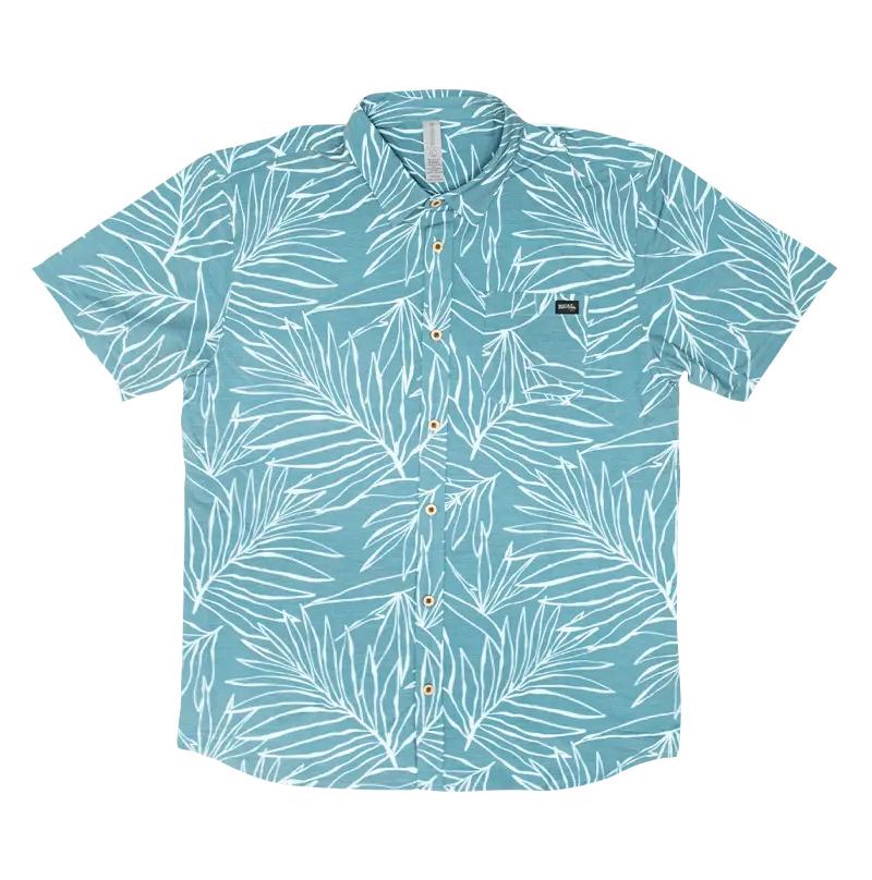 Real Makaha Button-Up Shirt – Blue 1