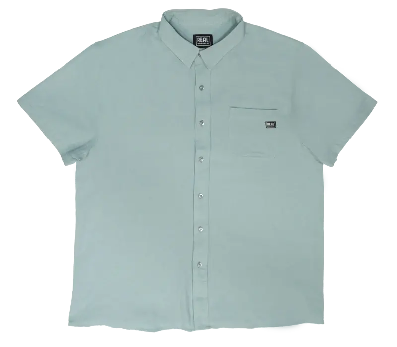 Real Ole Overdye Short-Sleeve Woven Shirt In Grass 1