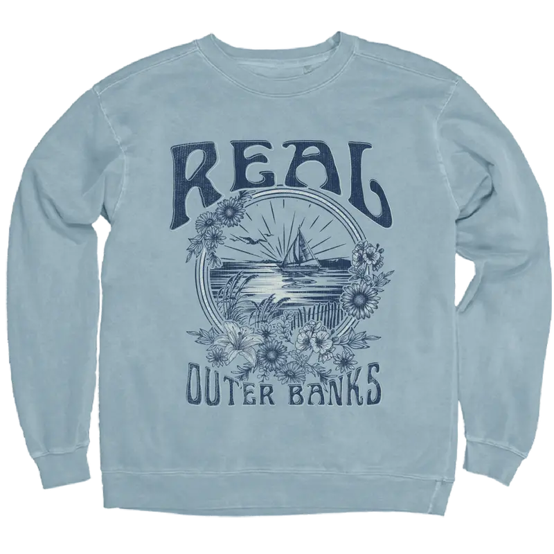 Real Radner Ocean Crew Sweatshirt – Denim Blue 1