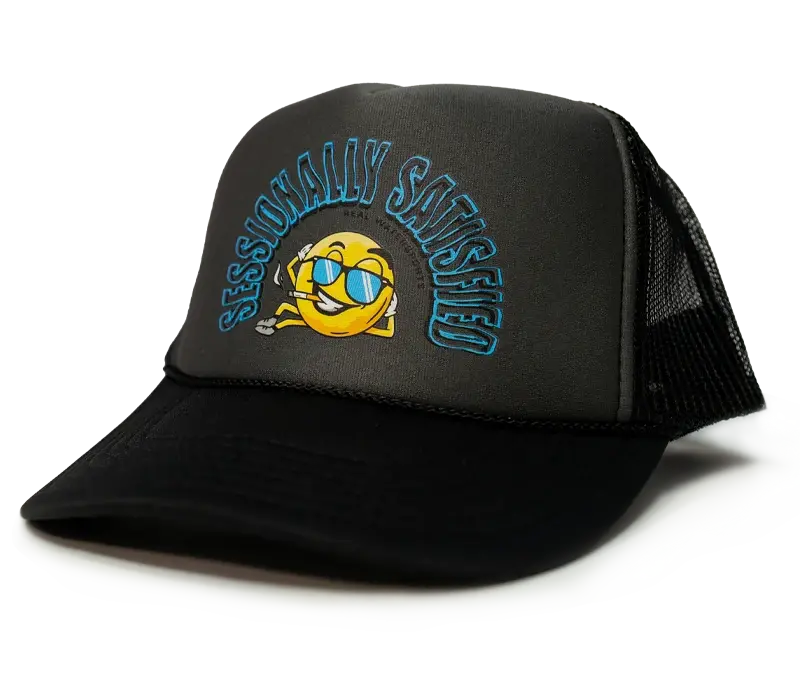 Real Sessionally Satisfied Structured Cap – Black/Charcoal 1