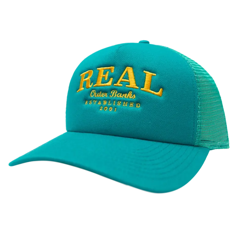 Real Surf Trucker Hat – Teal 1