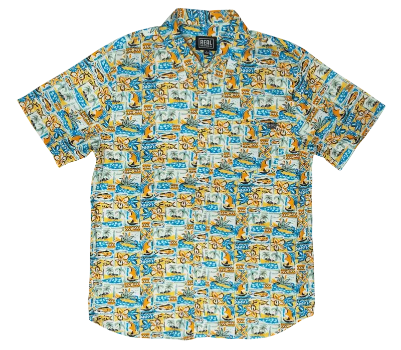 Real Tapa Tropo Short-Sleeve Shirt In White 1