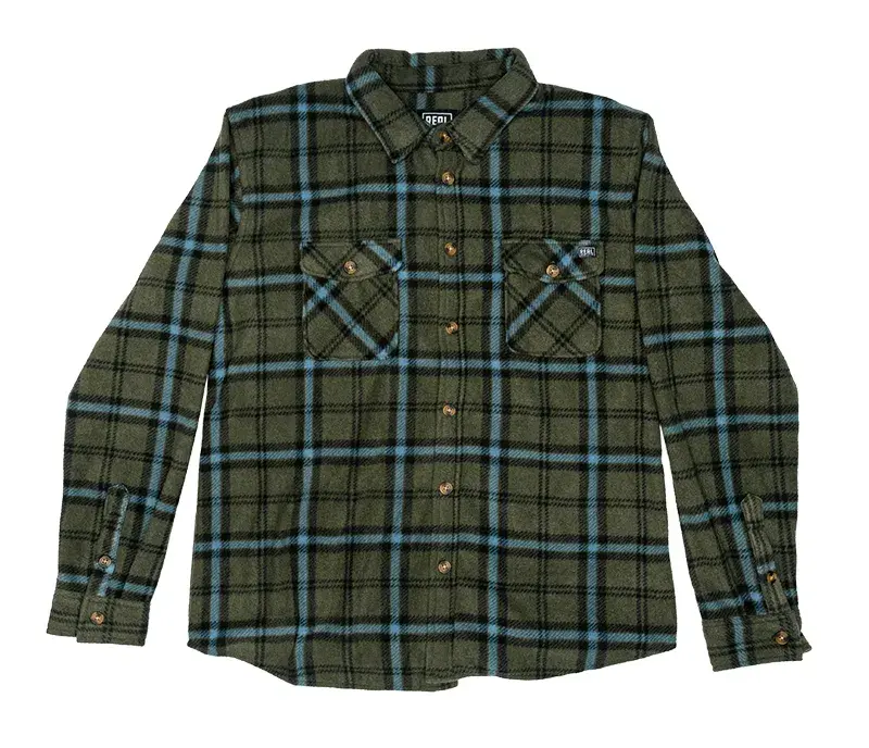 Real Wildwood Long-Sleeve Shirt In Olive 1