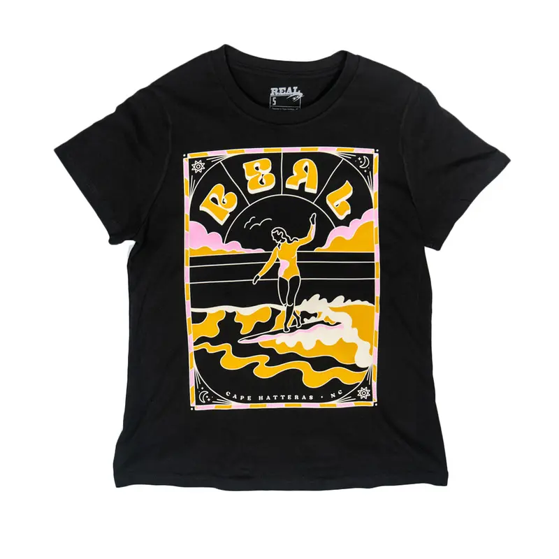 Real Women'S Liquid Dreams Graphic Tee In Coal 1