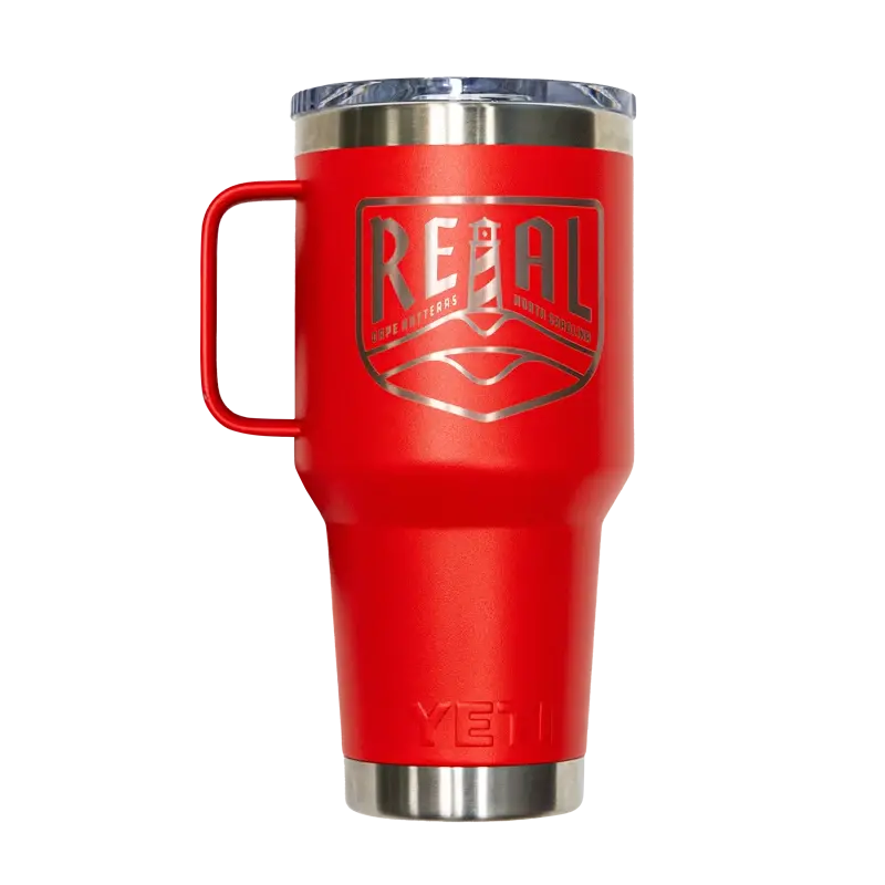 Real X Yeti Rambler 30 Oz Rescue Red Travel Mug 1