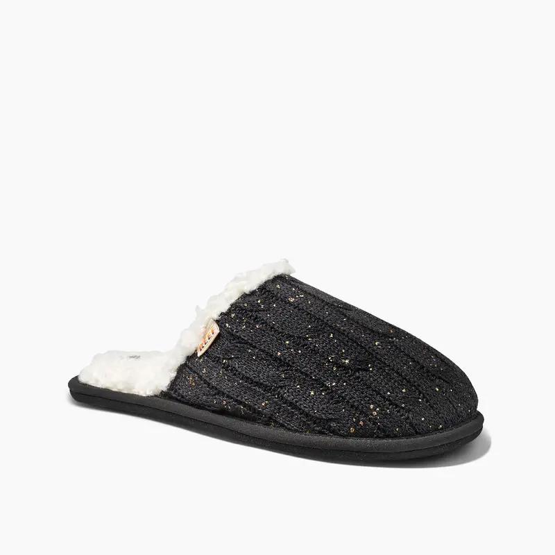 Reef Snuggles Slippers In Black Night 1