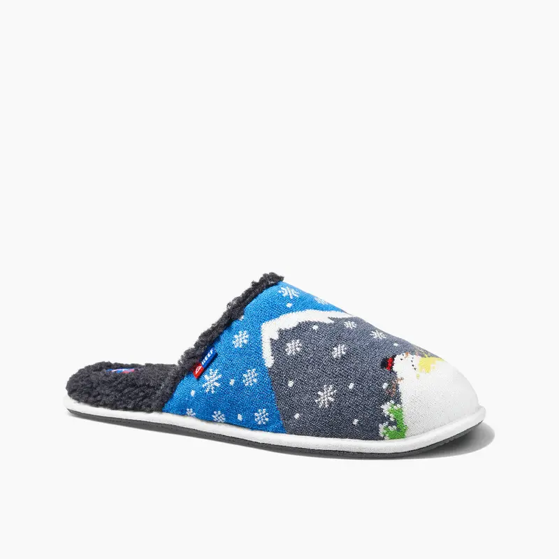 Reef X Tipsy Elves Holiday Slippers: Melting Snow Theme 1