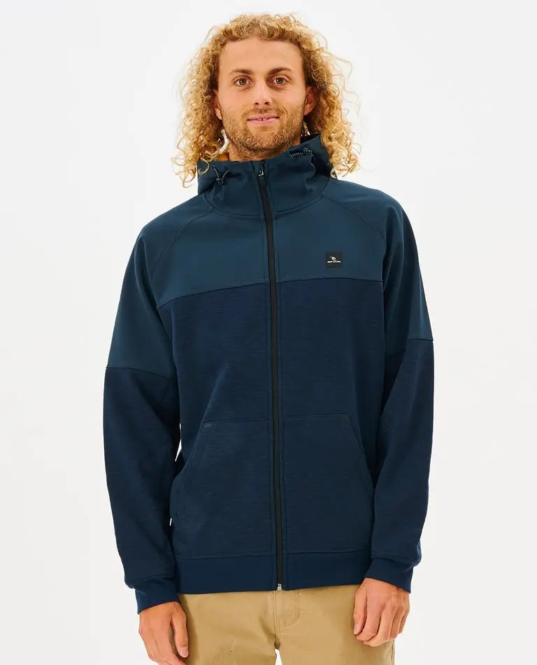 Rip Curl Anti Series Dark Navy Viral Zip Hoodie 1