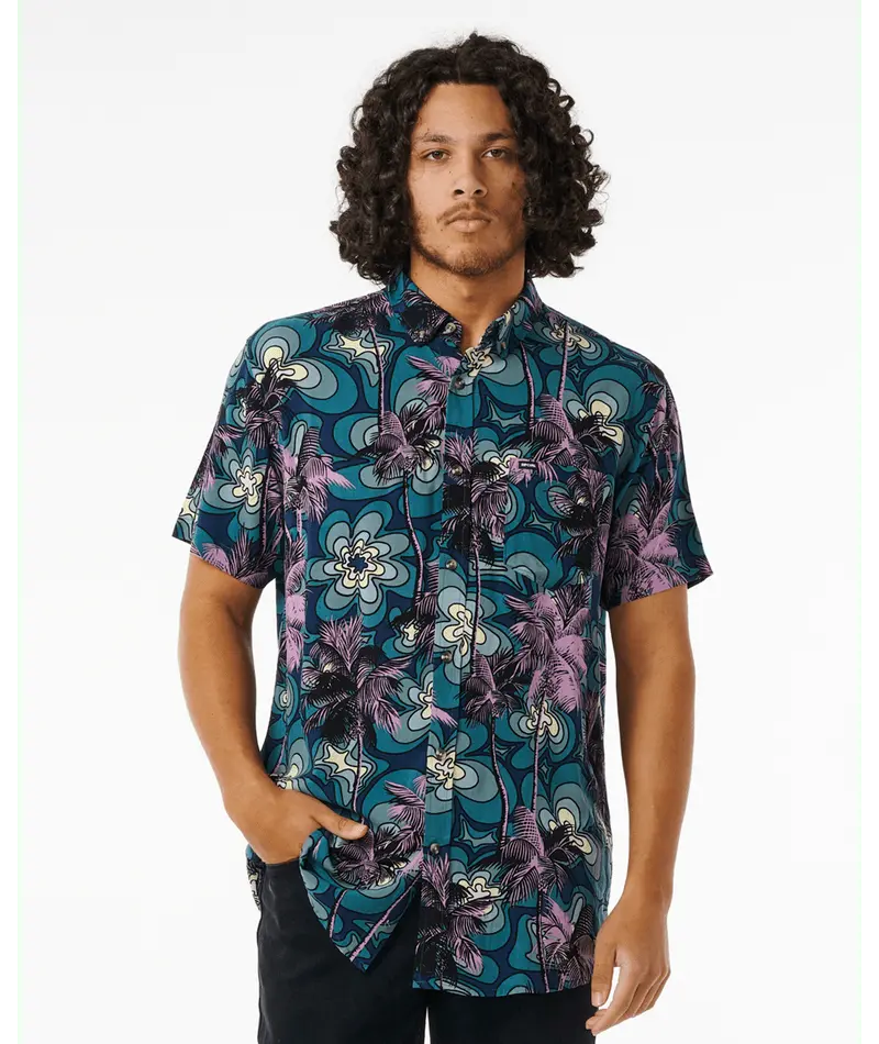 Rip Curl Barrel Killa Short-Sleeve Shirt In Dusty Purple 1
