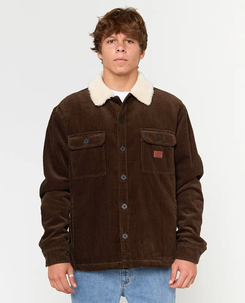 Rip Curl Bells Sherpa-Lined Jacket – Coffee Brown 1