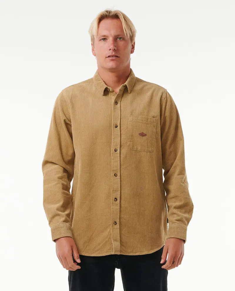 Rip Curl Classic Long-Sleeve Surf Shirt In Dark Khaki 1