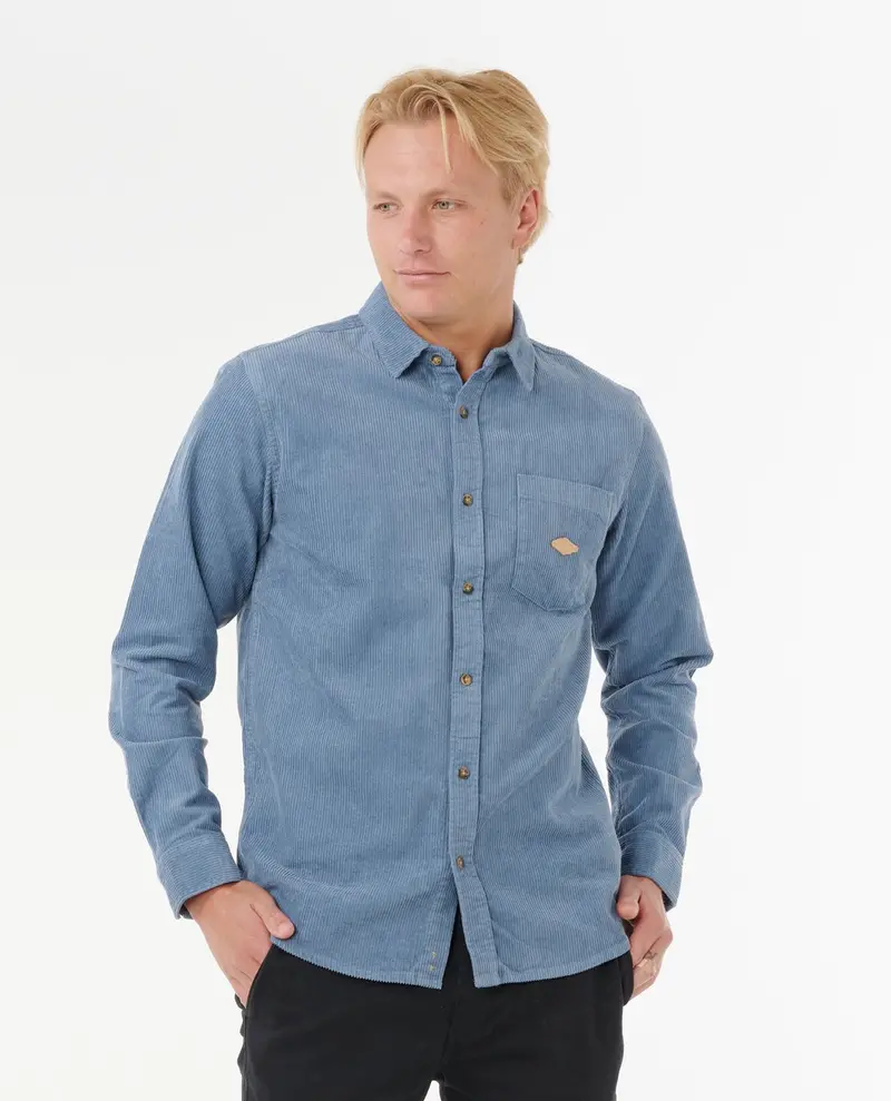 Rip Curl Classic Surf Cord Long-Sleeve Shirt – Bluefin Denim Tone 1
