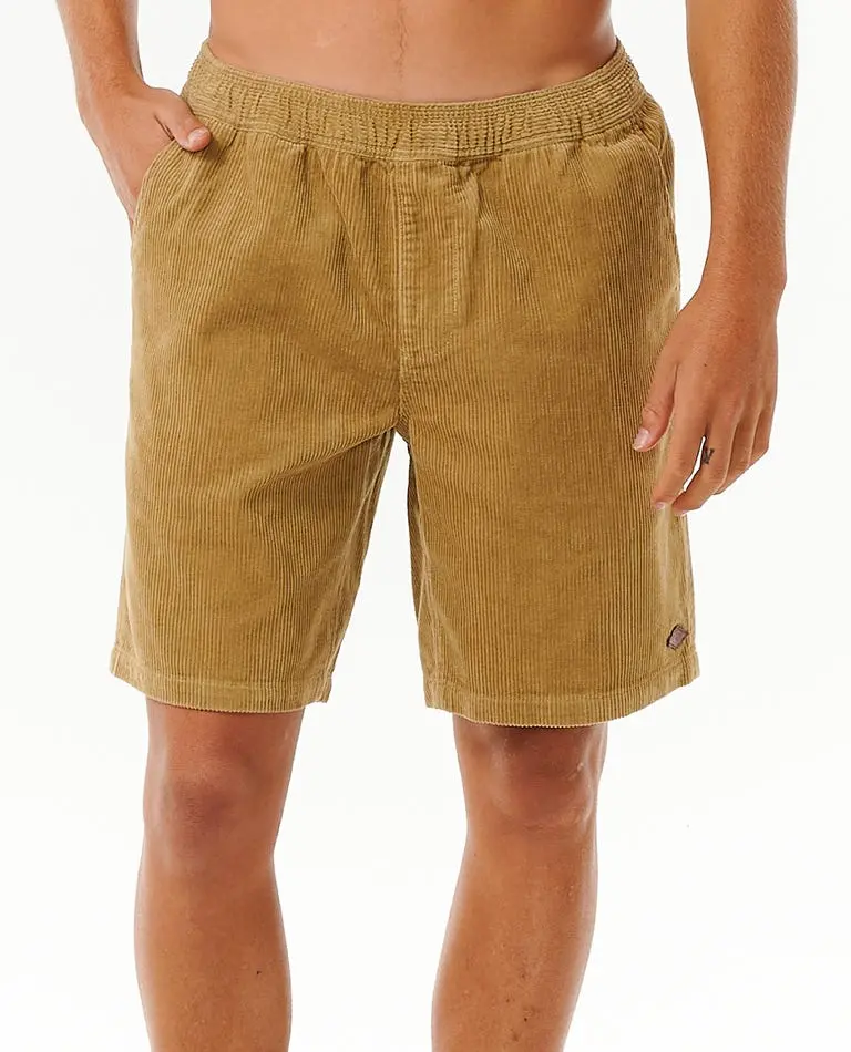 Rip Curl Classic Surf Cord Volley Shorts – Dark Khaki 1