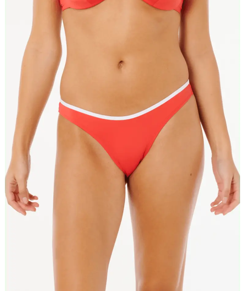 Rip Curl Classic Surf Skimpy Bikini Bottom In Red 1