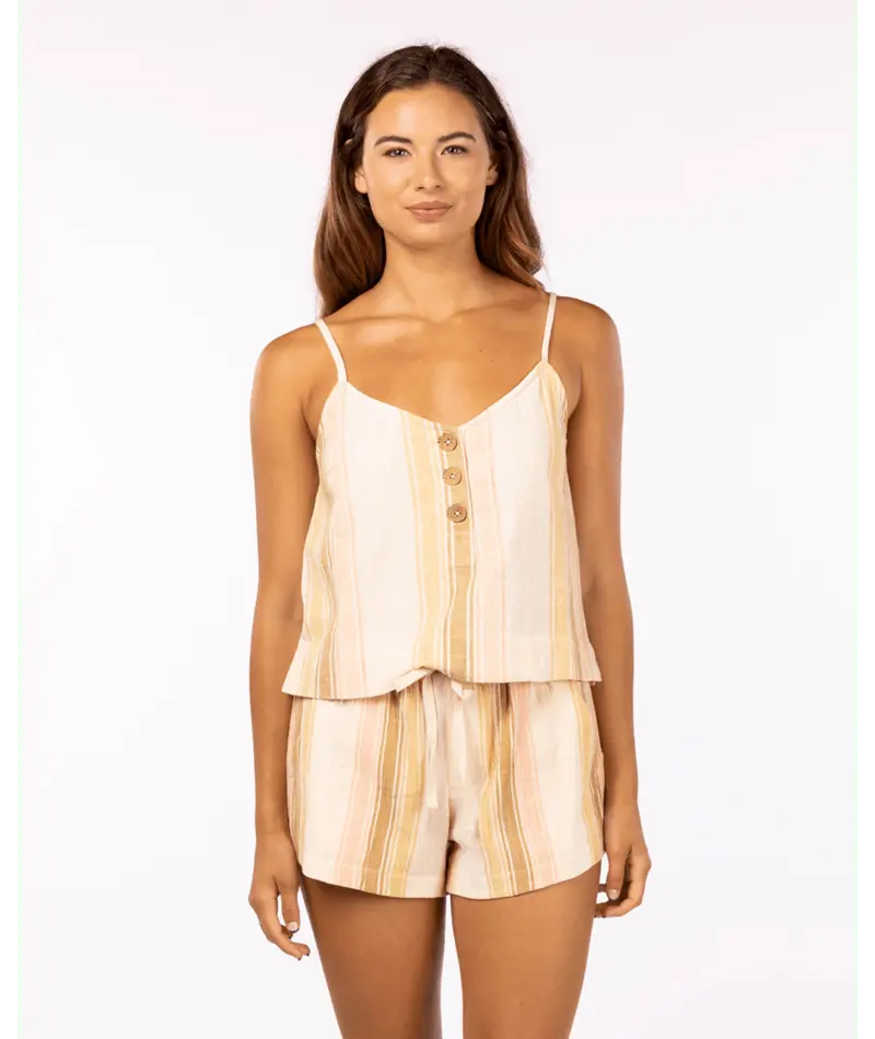 Rip Curl Classic Surf Stripe Cami Tank In Straw 1