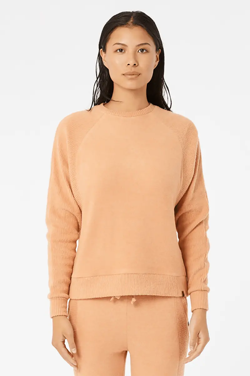 Rip Curl Cosy Ii Clay Marle Fleece Long Sleeve Shirt 1