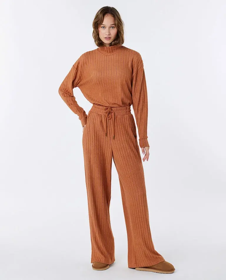Rip Curl Cosy Ii Light Brown Straight Leg Pants 1