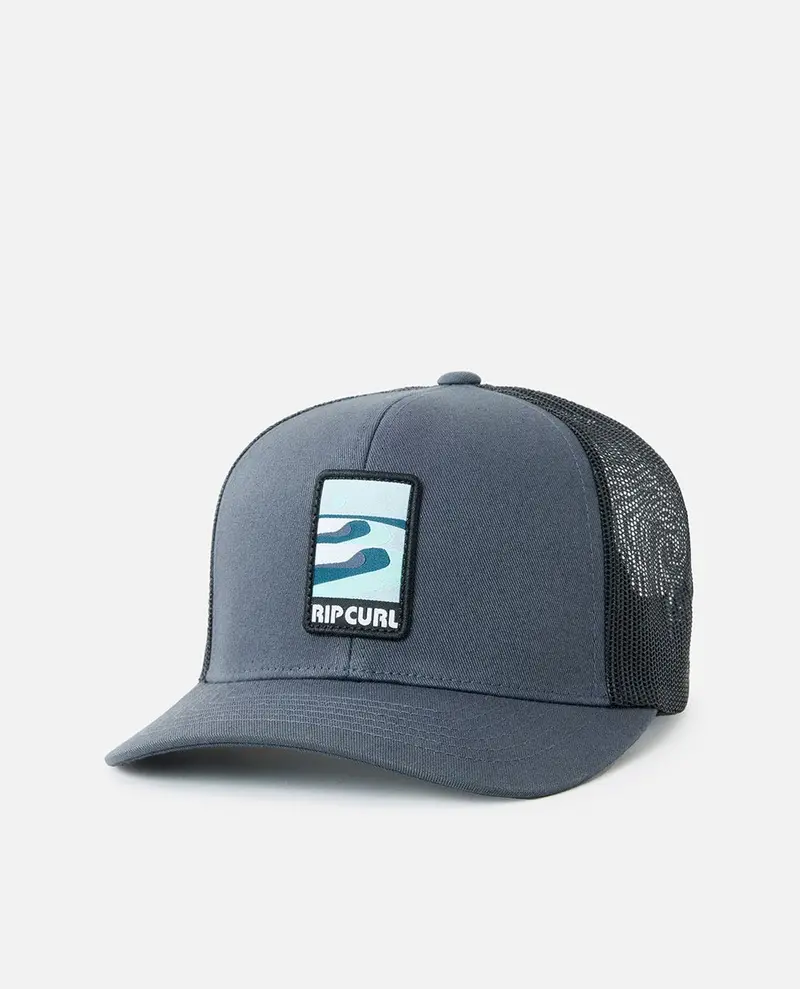 Rip Curl Custom Curve Mesh-Back Hat – Washed Black 1