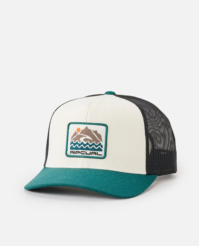 Rip Curl Custom Curve Trucker Hat – Trekking Green 1