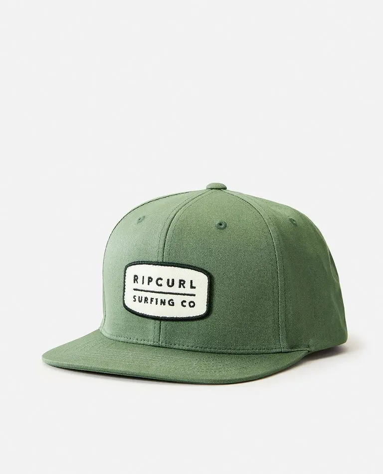 Rip Curl Driven Sb Snapback Cap In Army Green 1