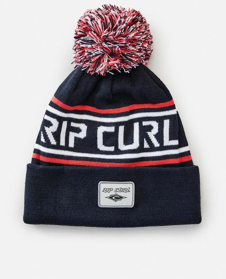 Rip Curl Fade Out Tall Knit Beanie In Dark Navy 1