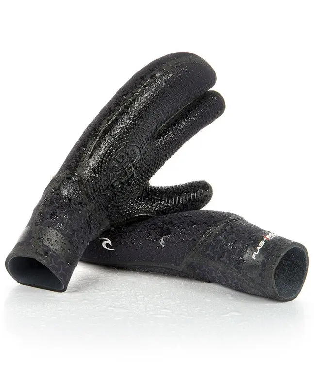 Rip Curl Flashbomb 5/3Mm Three-Finger Gloves – Black 1