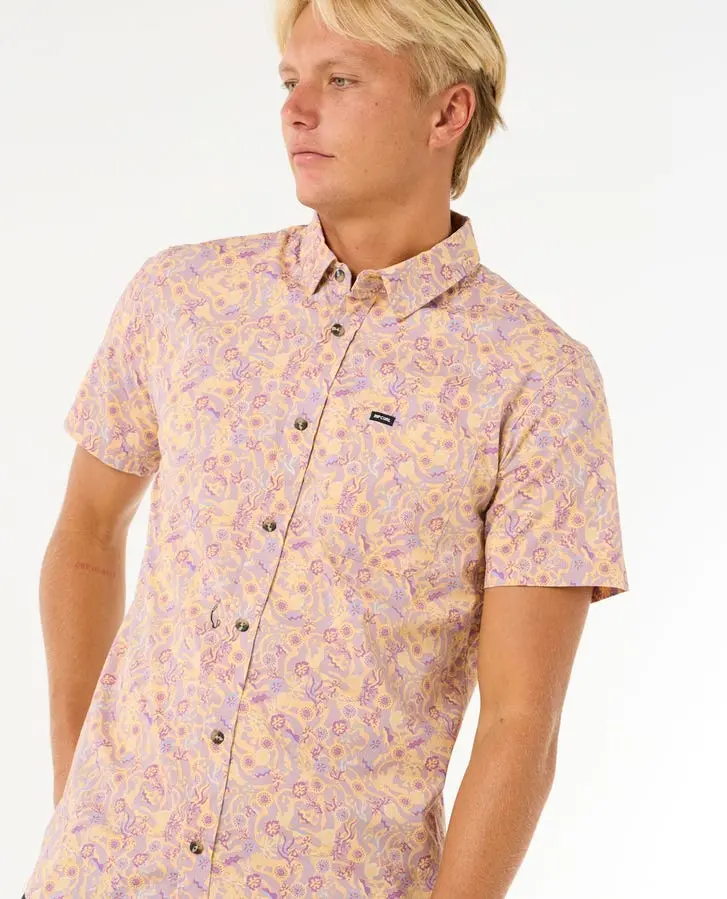 Rip Curl Floral Reef Short-Sleeve Shirt – Smokey Grape 1