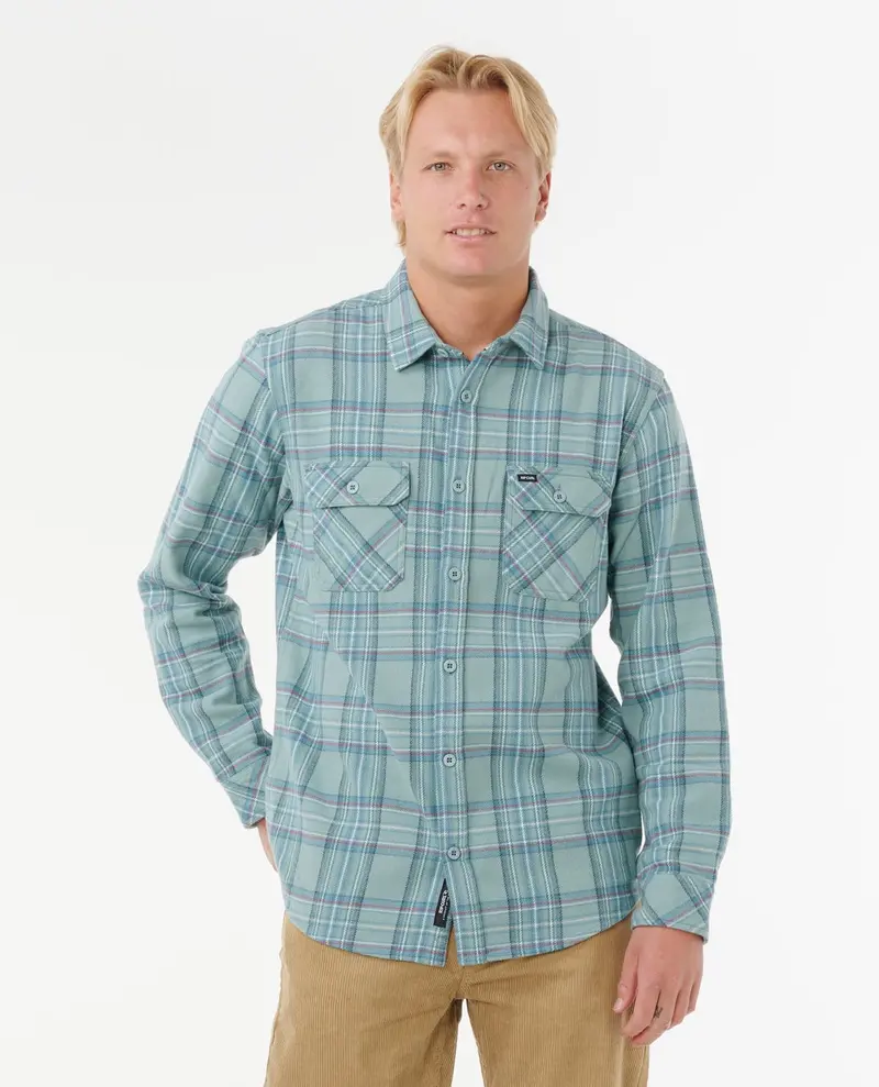 Rip Curl Griffin Lightweight Flannel – Blue Lagoon 1