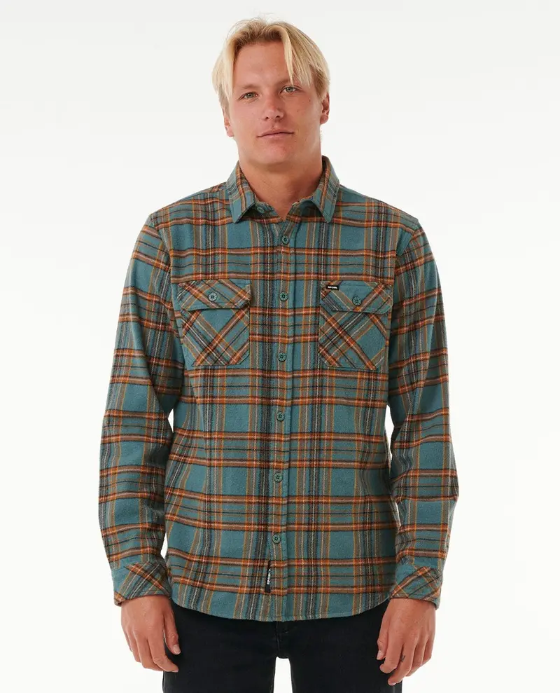 Rip Curl Griffin Plaid Long-Sleeve Flannel – Bluestone 1