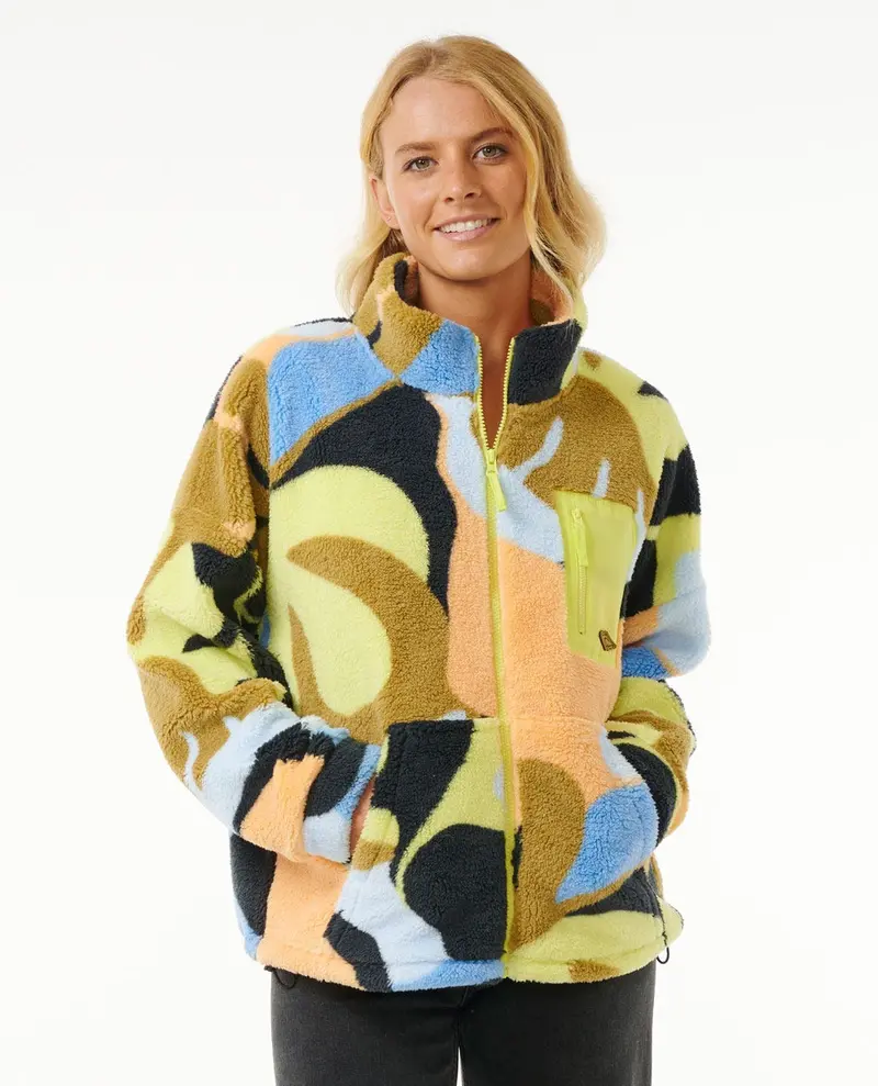 Rip Curl High Tide Polar Fleece Jacket – Black 1