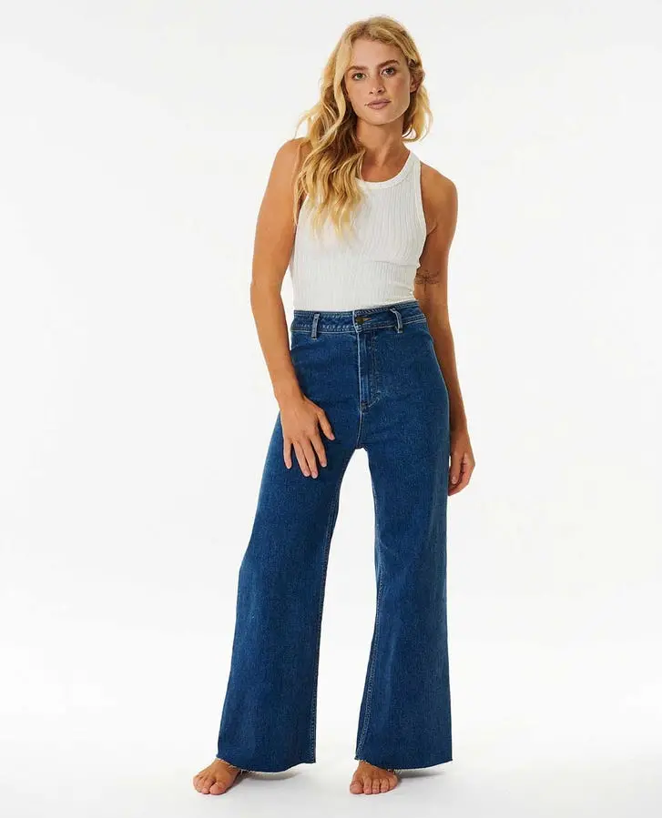 Rip Curl Holiday Slim-Relaxed Denim Jeans – Dark Blue 1