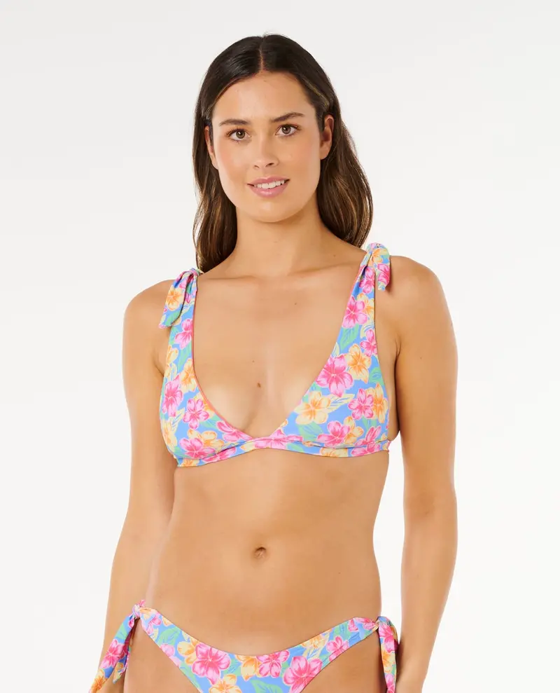 Rip Curl Malibu Cove Revo Deep V Bikini Top – Navy Blue 1