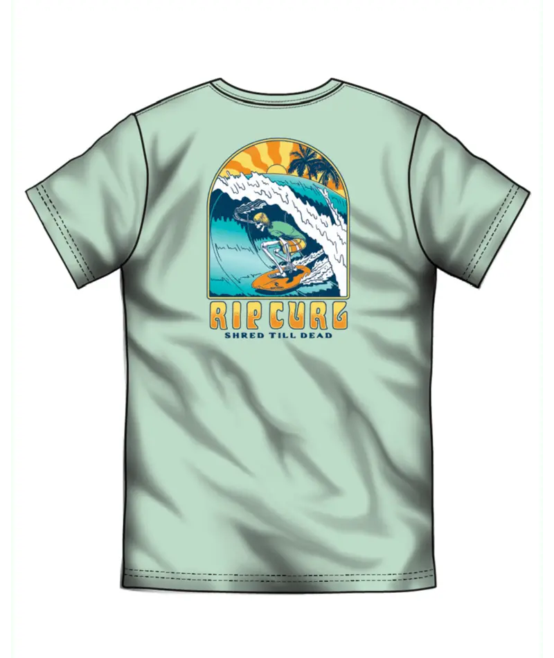 Rip Curl Men'S Shacked Graphic T-Shirt – Aqua 1