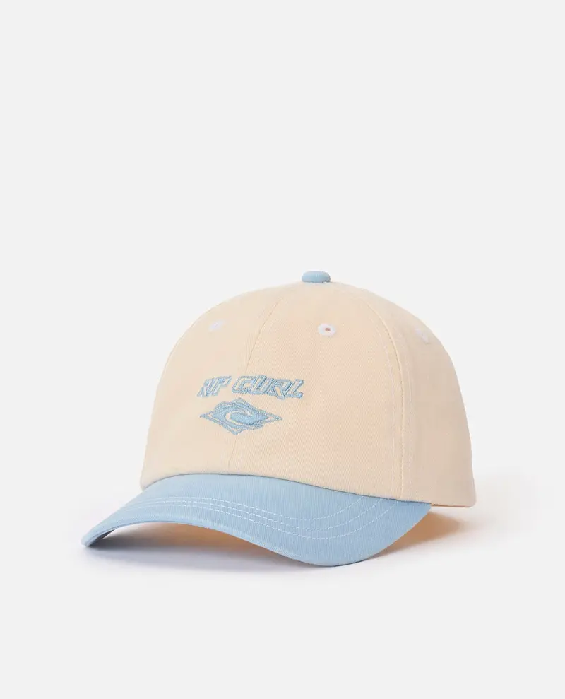 Rip Curl Natural & Blue Washed Twill Hat For Girls 1