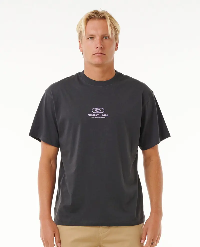 Rip Curl Pill Icon Washed Black T-Shirt 1