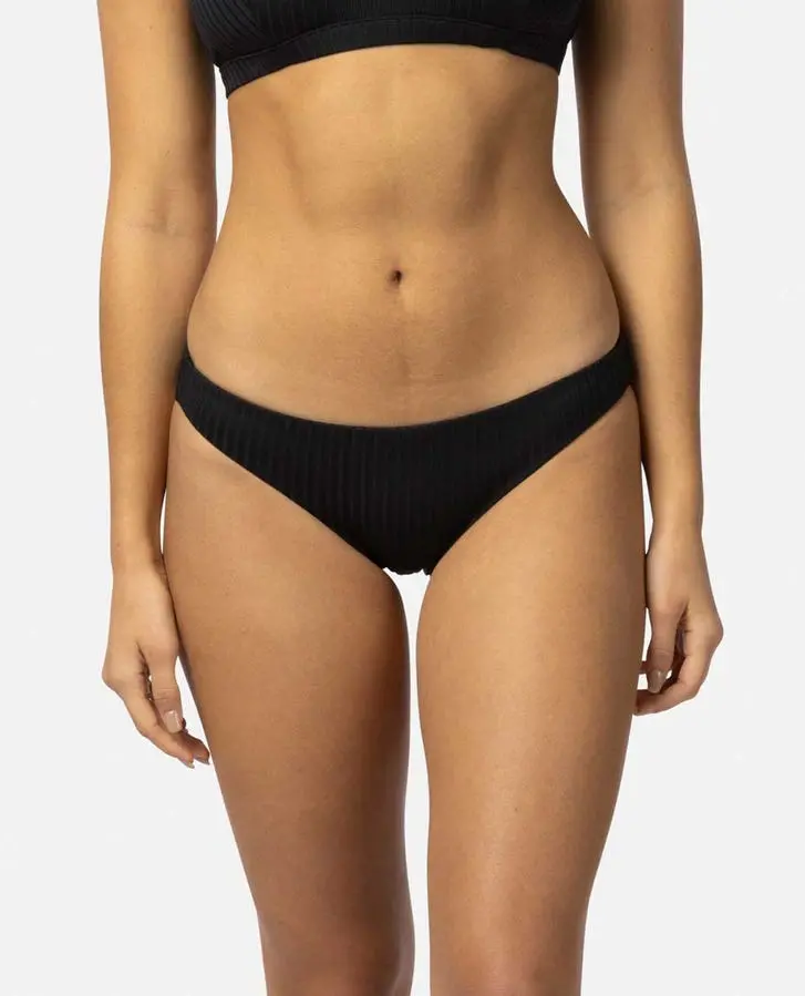 Rip Curl Premium Surf Cheeky Bikini Bottom In Black 1