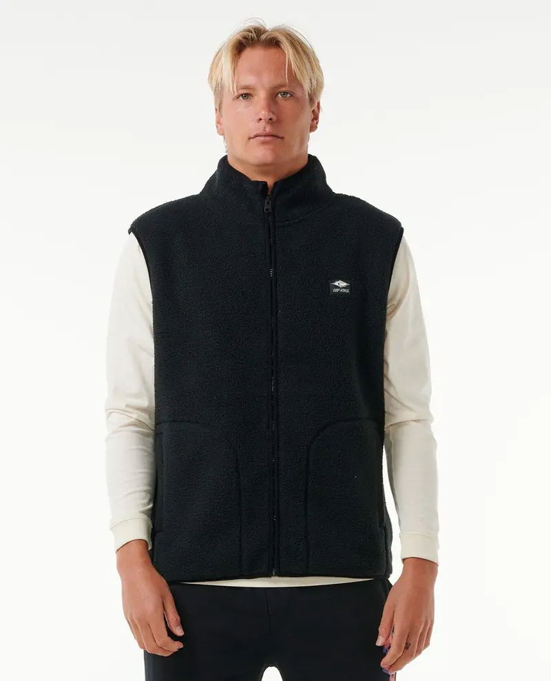 Rip Curl Quest Polar Vest – Black 1