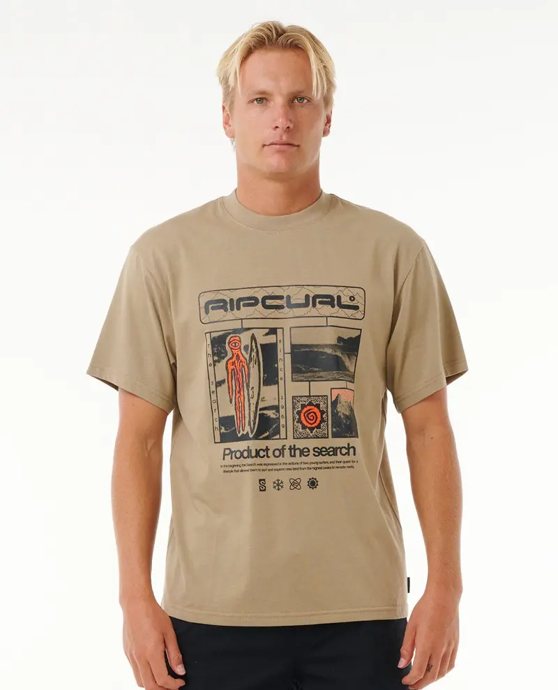 Rip Curl Search Exploration T-Shirt – Sand Dune Colorway 1