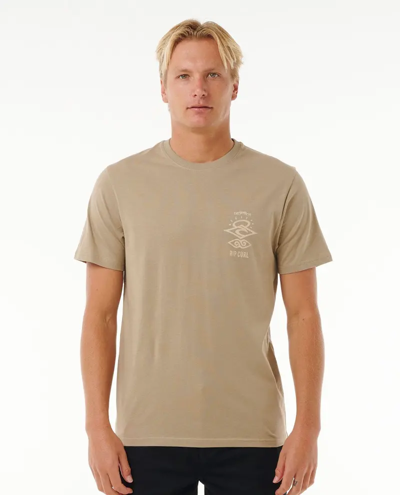 Rip Curl Search Icon T-Shirt In Sand Dune Color 1