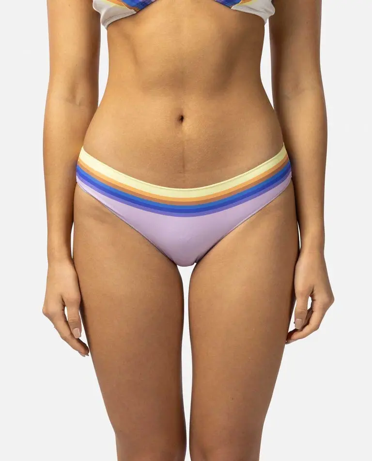 Rip Curl Sunrise Stripe Cheeky Hipster Bikini Bottom – Lilac 1
